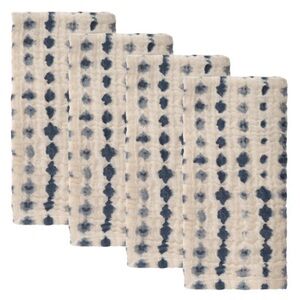 Karma cotton/linen blend tie dye dinner napkins/set of 4-“low tide” - NWT